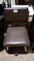 Low bookcase plus wood/leatherette dining chair - 3