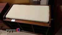 Wooden shelving unit with seat top - 3