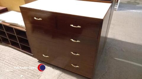 2 Over 3 chest of drawers with army origin