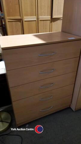 5 drawer bedroom unit