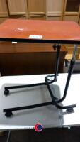 Folding metal table plus bed table - 2