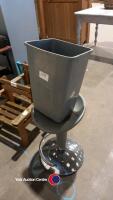 Bar stool & bin.