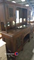 Large dark wood drinks cabinet