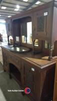 Large dark wood drinks cabinet - 2