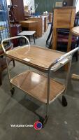 1960/70's 2 tier drinks trolley - 3
