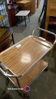 1960/70's 2 tier drinks trolley - 4