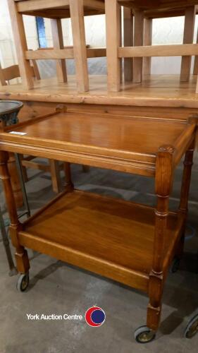 Beautiful oak 2 tier trolley