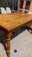 Small pine dining table - 4