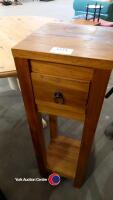 Tall telephone table with drawer