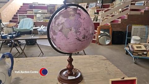Large world globe