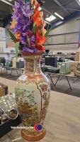 Tall vase with artificial gladioli - 2