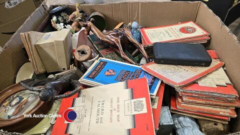 Large box including Poole, Maling, Royal Doulton & Clarice Cliff