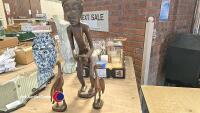 African Man carving
