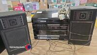 Sharp record player/Tape deck/Radio stacking unit plus speakers needs plug