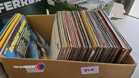 Box of vinyl LP's