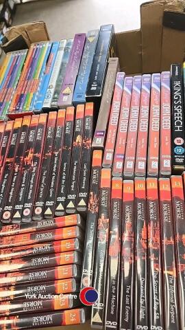 Box of DVDs