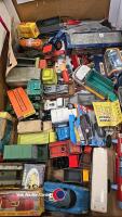 Box of vintage toys