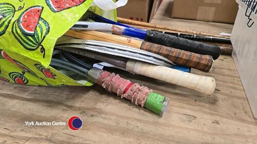 6 tennis racquets