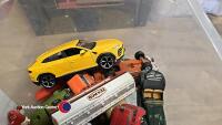 Box of toy cars etc dinky and corgi - 2