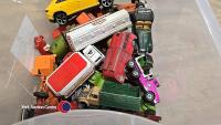Box of toy cars etc dinky and corgi - 3