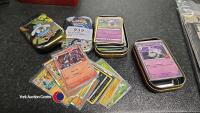 Tin of Pokémon cards