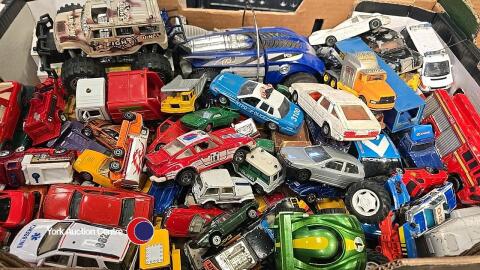 Box of diecast