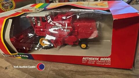 Britain's Massey Ferguson 760 combine harvester