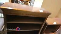 Mahogany low bookcase