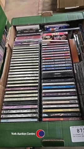 2 x Boxes of assorted CD's plus case