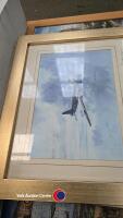 3 x WW2 aircraft prints and jigsaw spitfire picture - 3