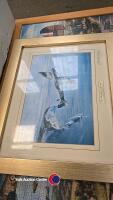 3 x WW2 aircraft prints and jigsaw spitfire picture - 4