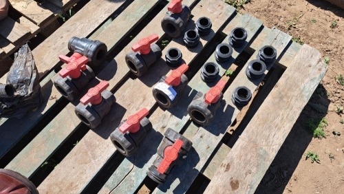 9 x 2in tank fittings with stop taps