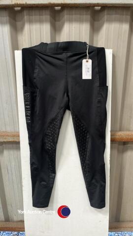 Just Togs black sticky bum riding tights