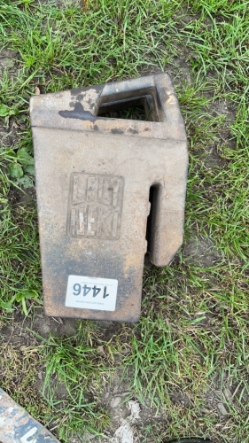 2 x Iseki tractor front end weights