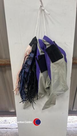 2 fly masks and 3 fly fringes - Medium/ Cob