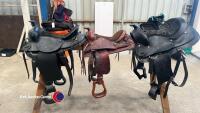 3 American saddles - 3