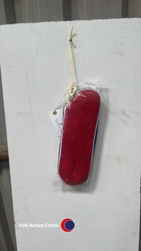 Pair padded long reins - new