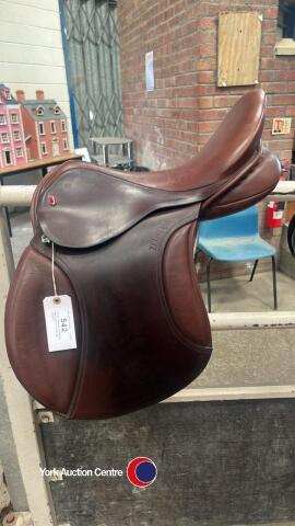 17.5' Medium Jeffries perflexion brown gp saddle