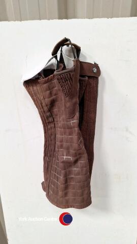 Loveson brown half chaps as new