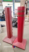 Pair of plastic jump stands - 3