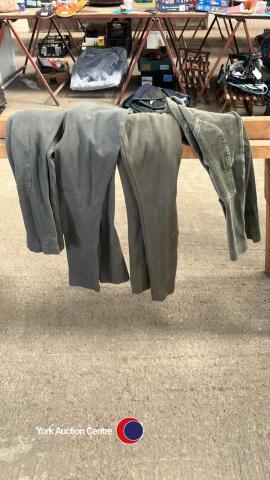 4 pairs ladies green jodphurs - size 14 & 16