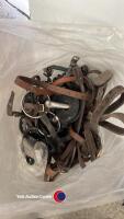 Bag of miscellanious leather