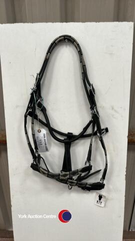 Leather adjustable polo headcollars. 1 Full & 1 Cob