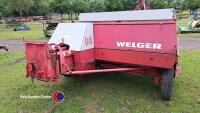 Welger AP630 conventional baler, hydraulic pick up, hydraulic draw bar, done little work, 2003 - 4