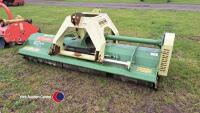 Stark HDX 240 Profi push pull flail topper 2.4m width, hydraulic side shift, 2019, pto and manual in office