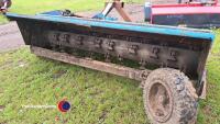 Rear mounted topper, heavy duty, pto driven, rotating drum verge/grass topper, gwo, well used - 3