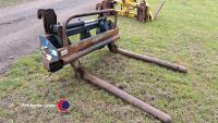 Albutt bale handler on JCB brackets