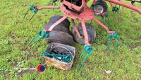 Taarup 8076 6 rotor tedder c/w spares - 3