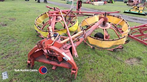 Lely Rotonde 510 twin rota tedder/rake c/w rowing in gates