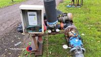 Disc filament, irrigation filtration system c/w 2.8m lay flat hose and 5in Bauer couplings - 2